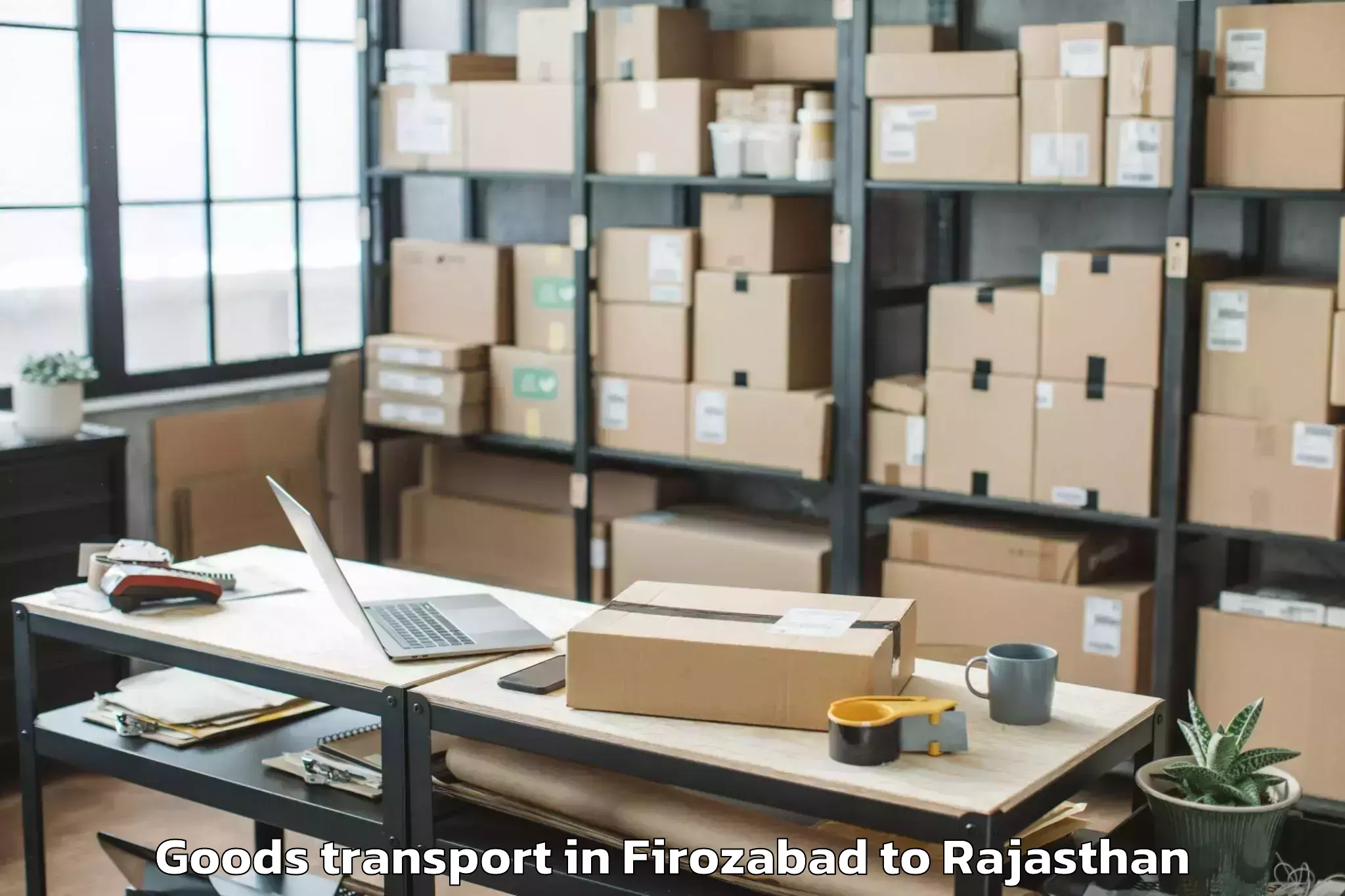 Reliable Firozabad to Bagidora Goods Transport